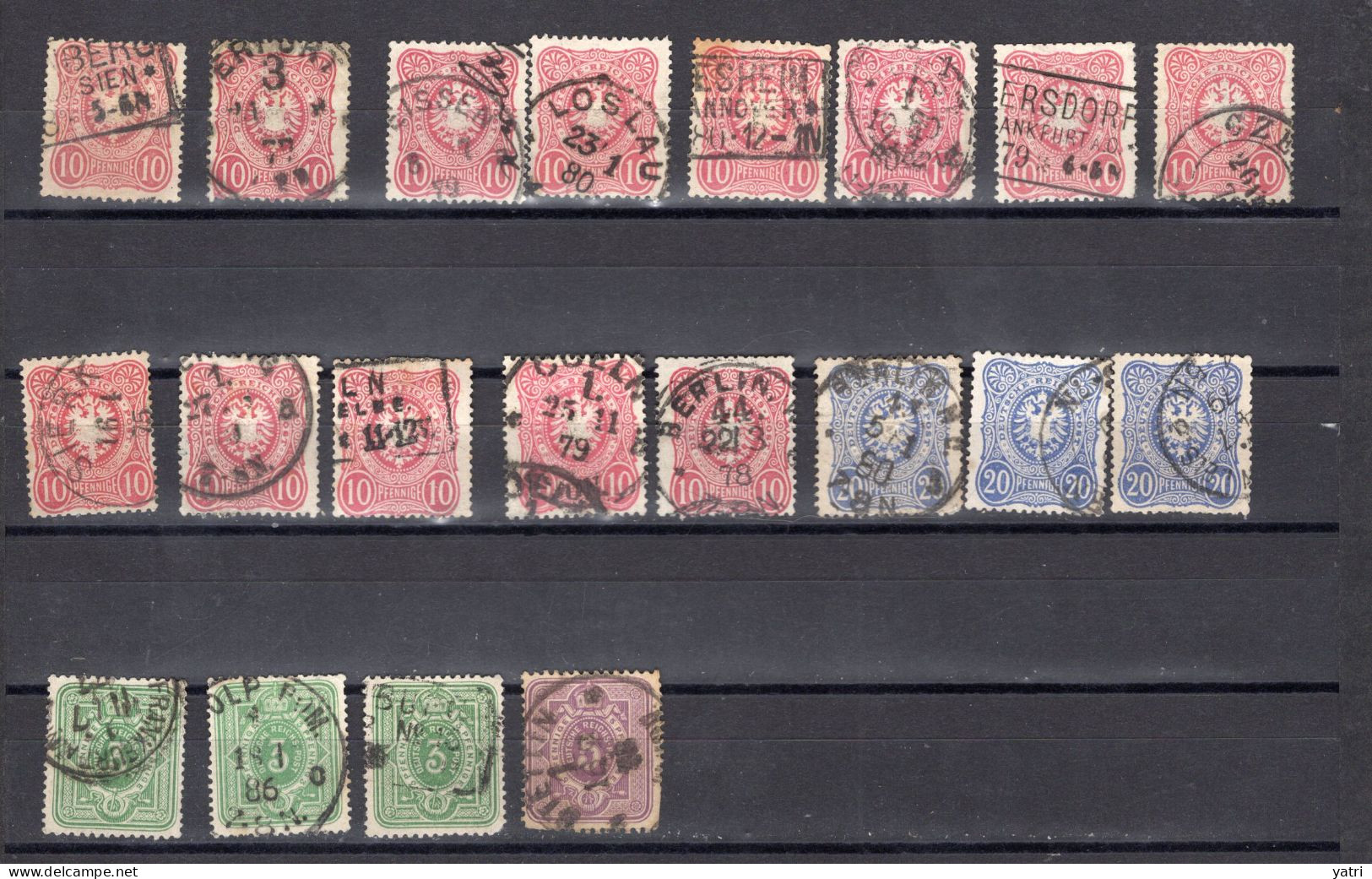 Deutsches Reich -  Mi. 31/34 Ø 20 Francobolli - Used Stamps