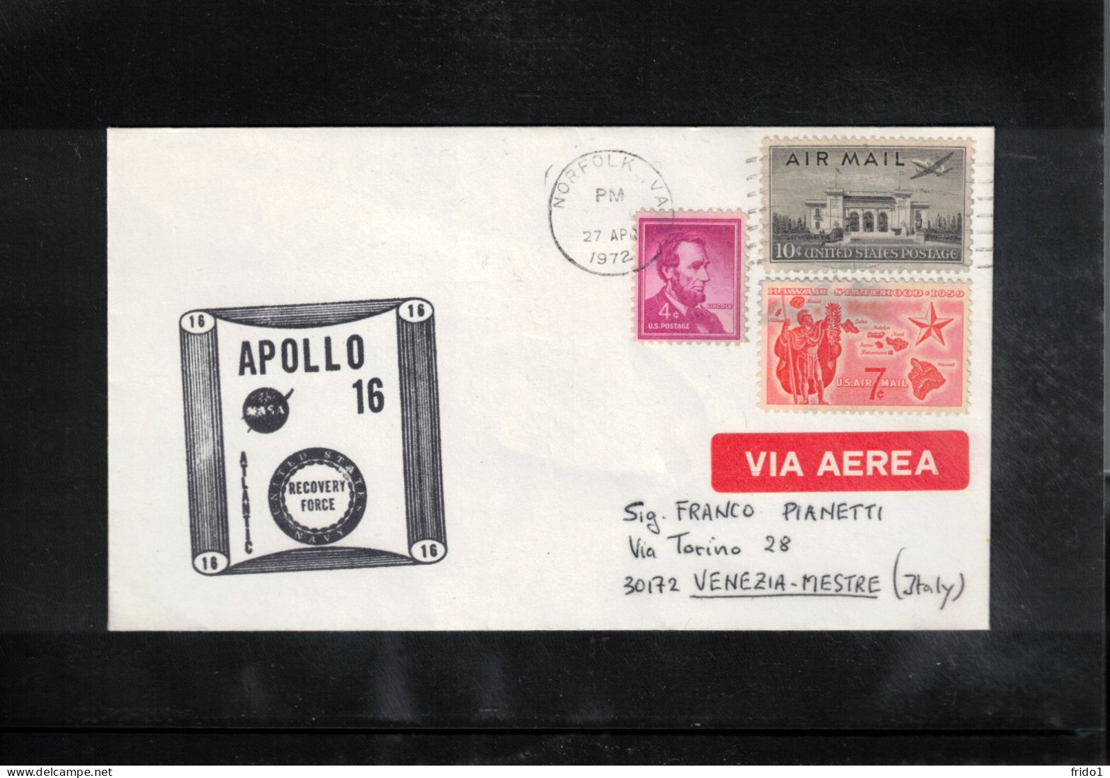 USA 1972 Space / Weltraum - Apollo16 US Navy Recovery Force Atlantic Interesting Cover - Verenigde Staten