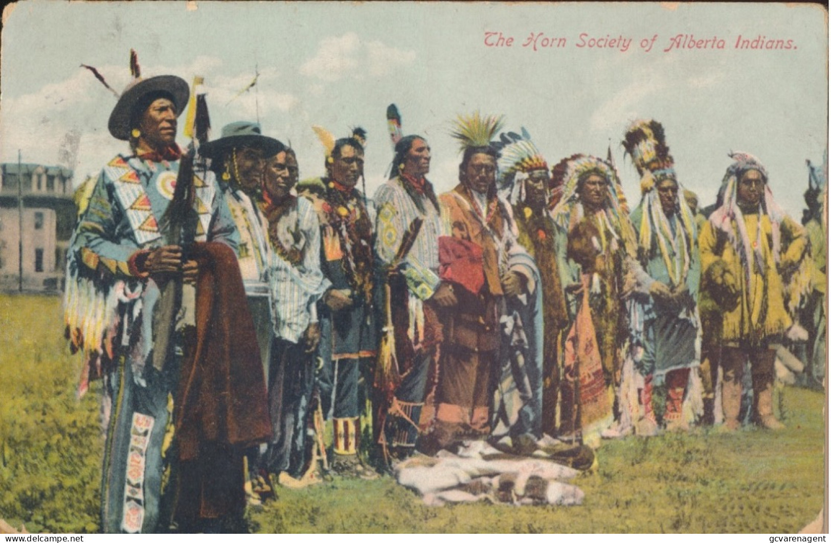THE HORN SOCIETY OF ALBERTA INDIANS      ZIE AFBEELDINGEN - Indios De América Del Norte