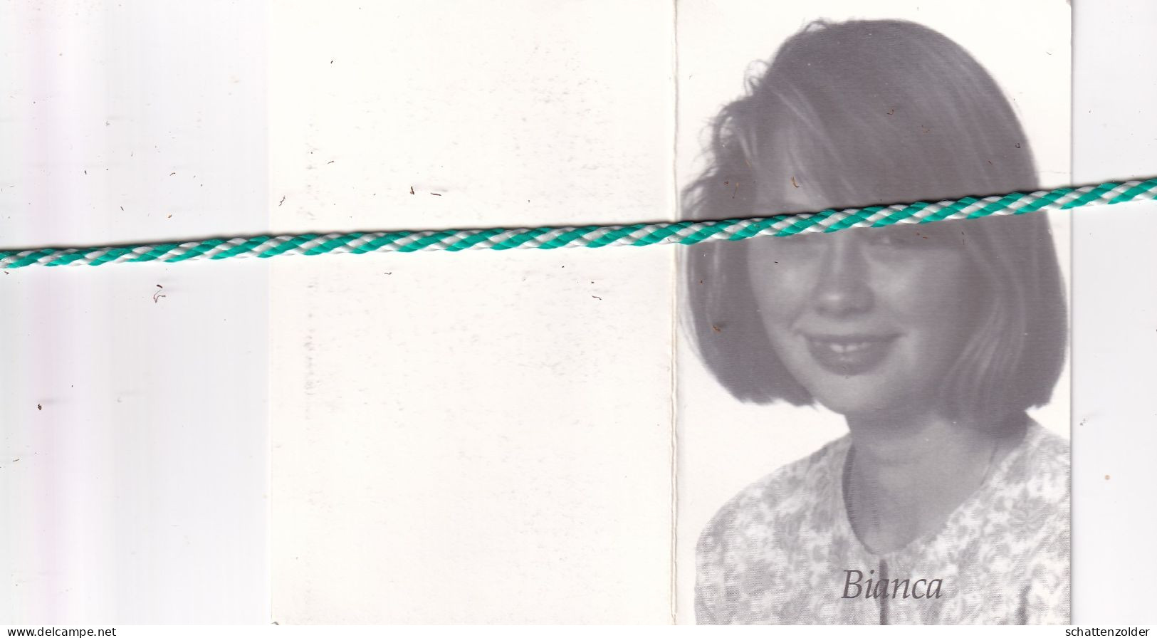 Bianca Blieck-Demeyer, Menen 1974, Namen 1994. Foto - Overlijden