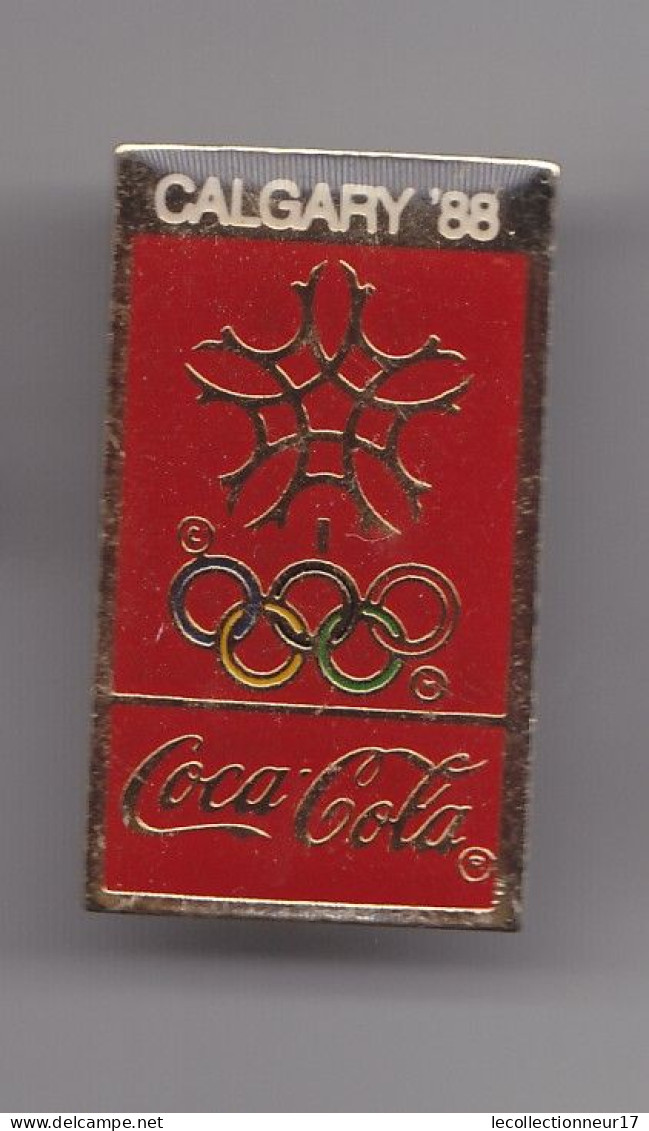 Pin's Coca Cola J.O. Calgary 88 Réf 8057 - Jeux Olympiques