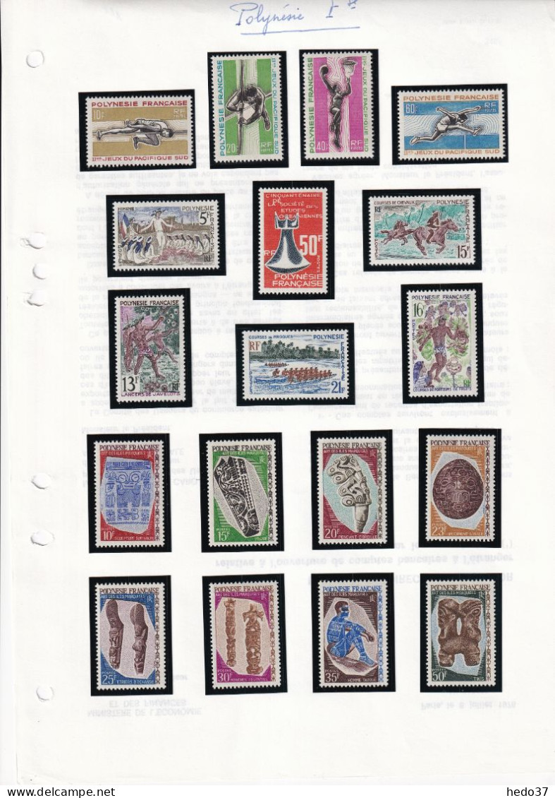 Polynésie - Collection 1963/1980 - Neufs ** Sans Charnière - Cote Yvert 1000 € - TB - Unused Stamps