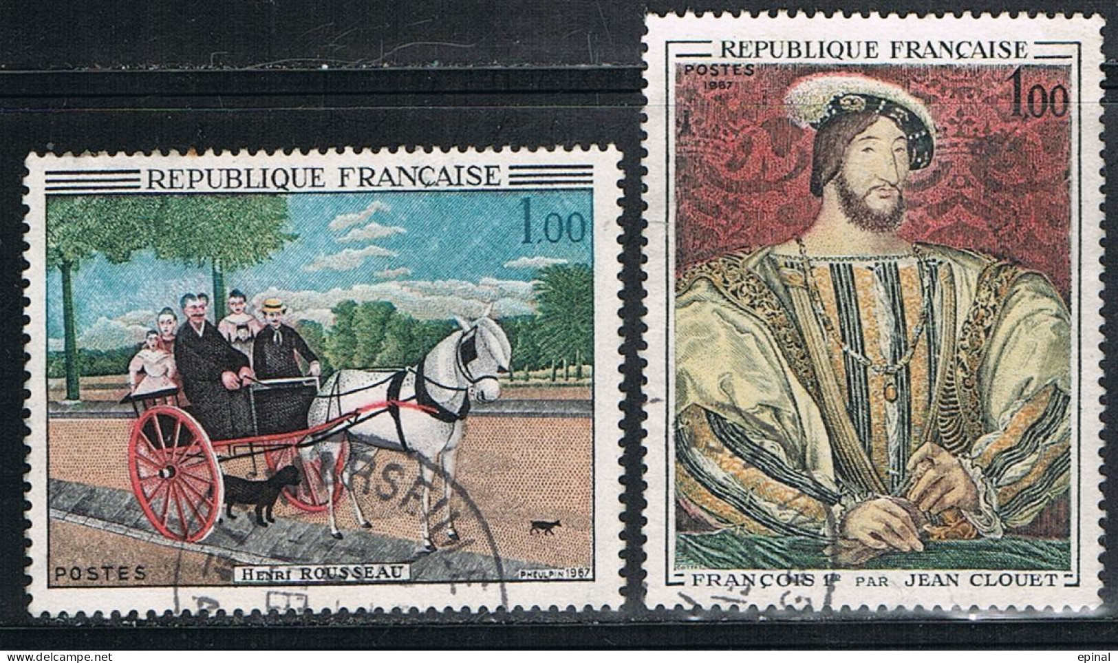 FRANCE : N° 1517 Et 1518 Oblitérés (Oeuvres D'art) - PRIX FIXE - - Used Stamps