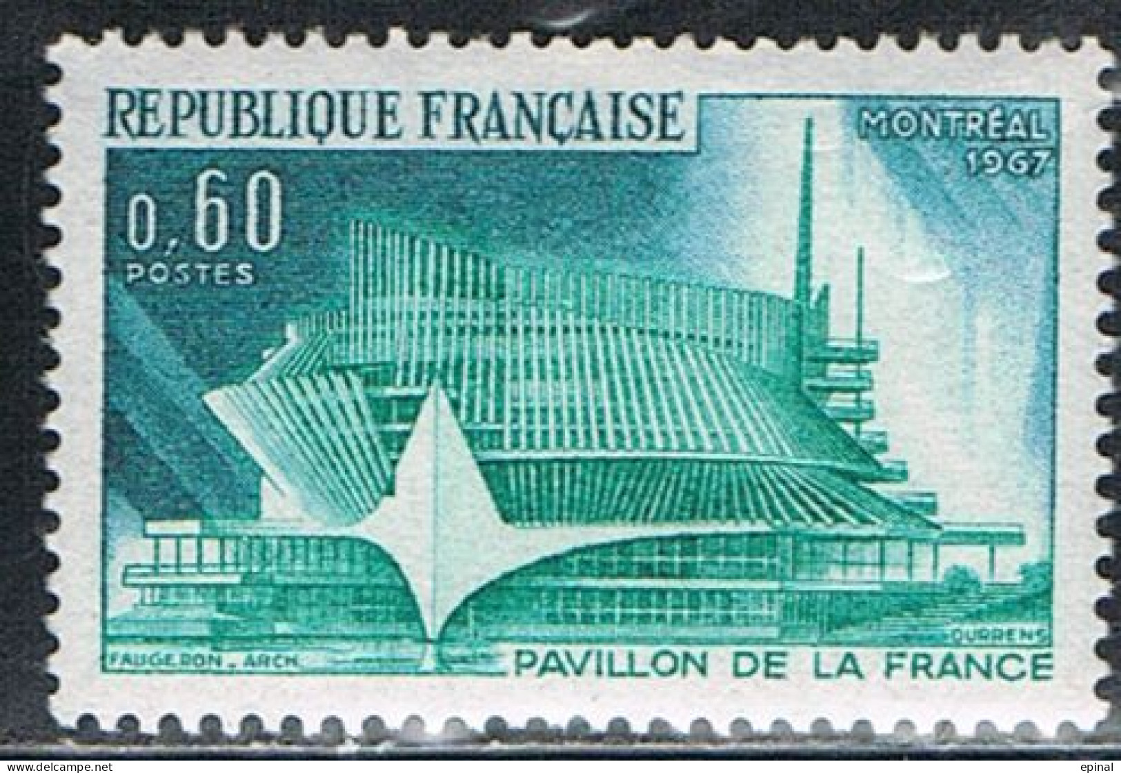 FRANCE : N° 1519 ** (Exposition Internationale De Montréal) - PRIX FIXE - - Neufs
