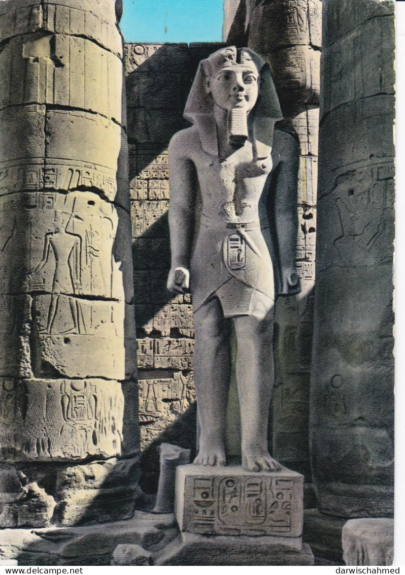 - ÄGYPTEN - EGYPT - DYNASTIE- ÄGYPTOLOGIE -PHARAO - RAMSES II STATUE - POST CARD - USED - Sphynx