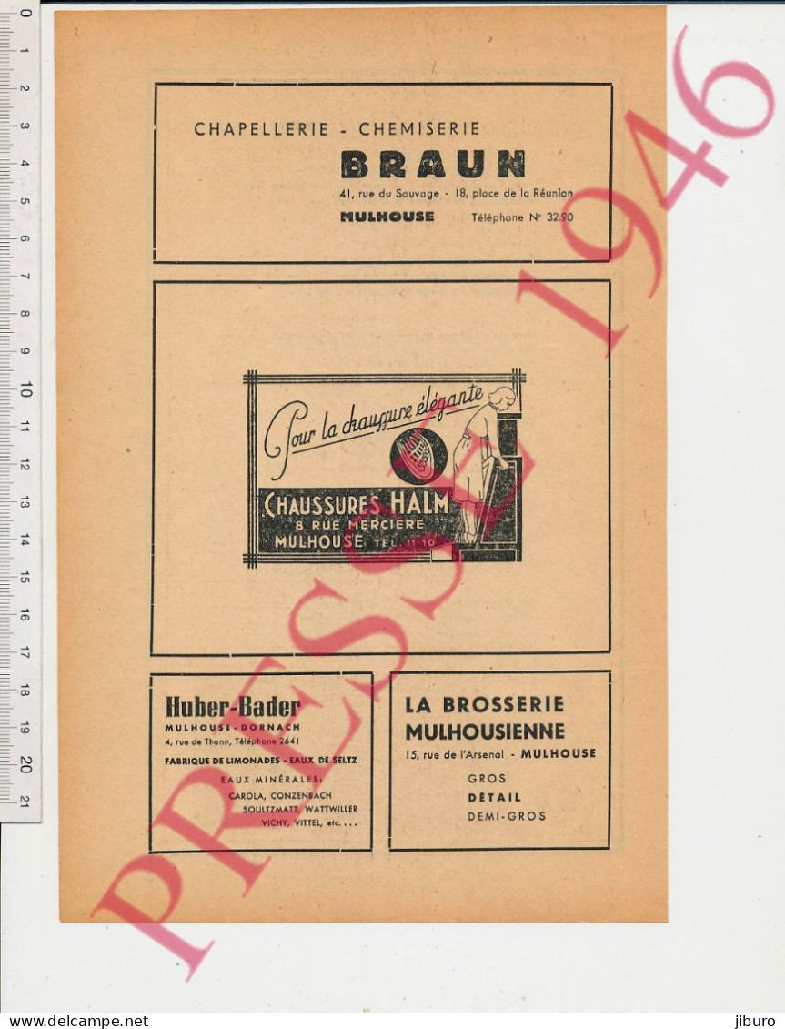 6 Vues Guerre 1939-1945 Charles Zumstein Vive De Gaulle Vive L'Alsace Vive La France Mulhouse Halm Braun Huber-Bader - Non Classés