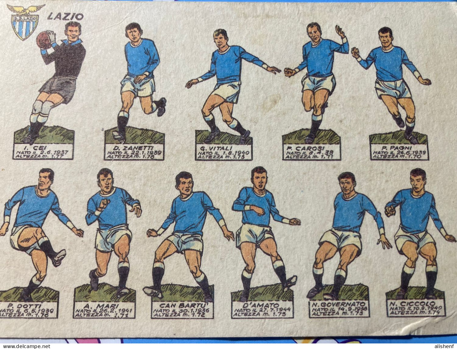 Lazio Squadra Anni 60 Con Stemma Italia - Fussball