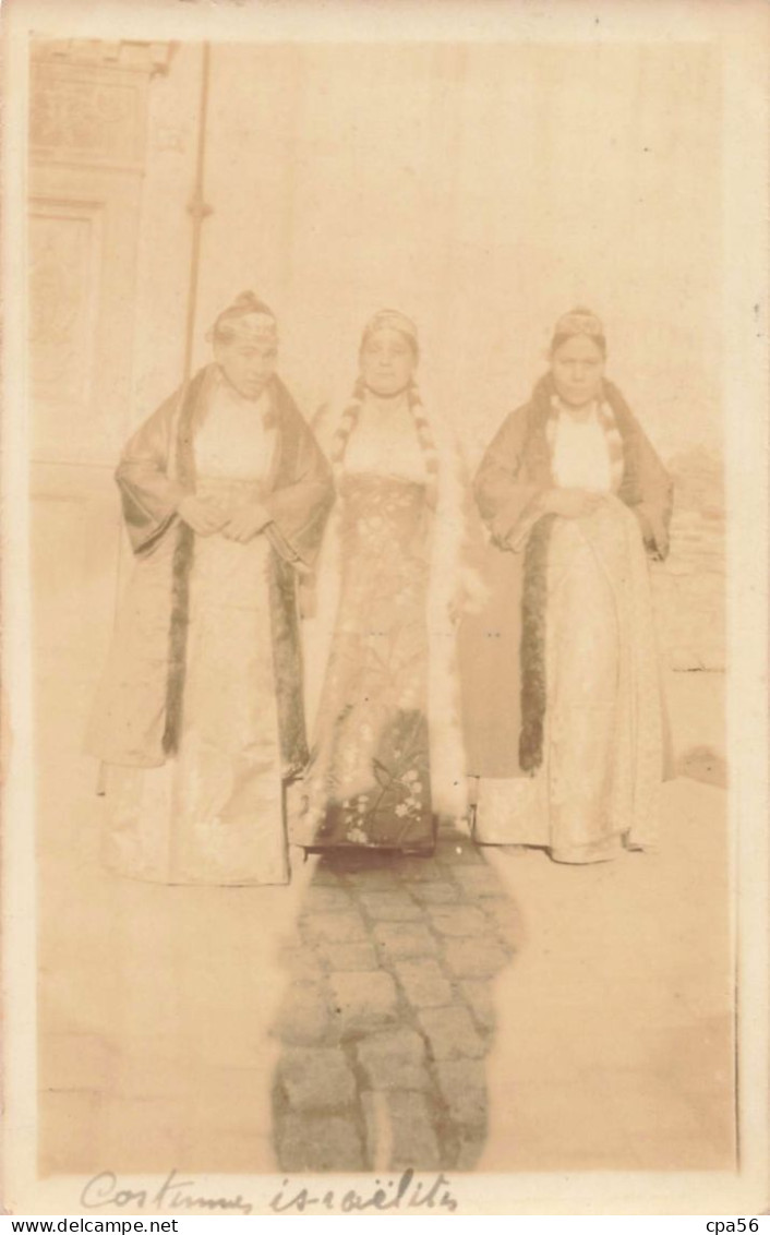 SALONICA 1917 - PHOTO CARD - FEMMES COSTUMES ISRAELITES JUDAÏCA - écrite Par G. HERMANT C.O.A  Armée Orient - Grèce