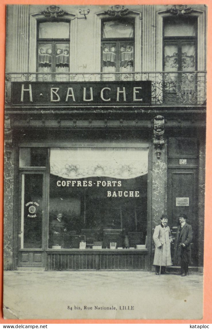 CARTE LILLE - 59 - 84 Bis RUE NATIONALE - COFFRES FORT BAUCHE - 2 SCANS -20 - Lille