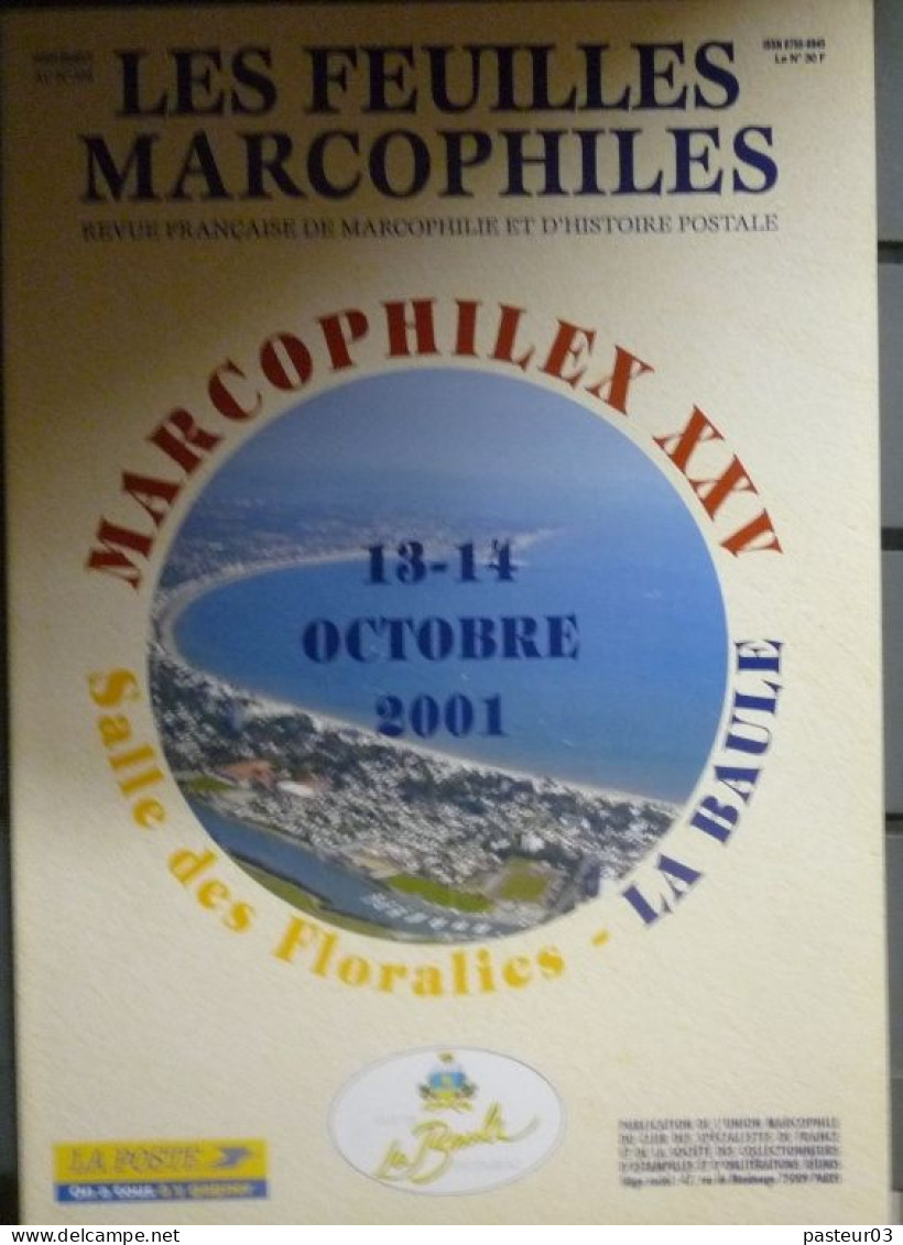 Feuilles Marcophiles De L'Union Marcophile N° 306 Marcophilex XXV La Baule 2001 - Frans (vanaf 1941)