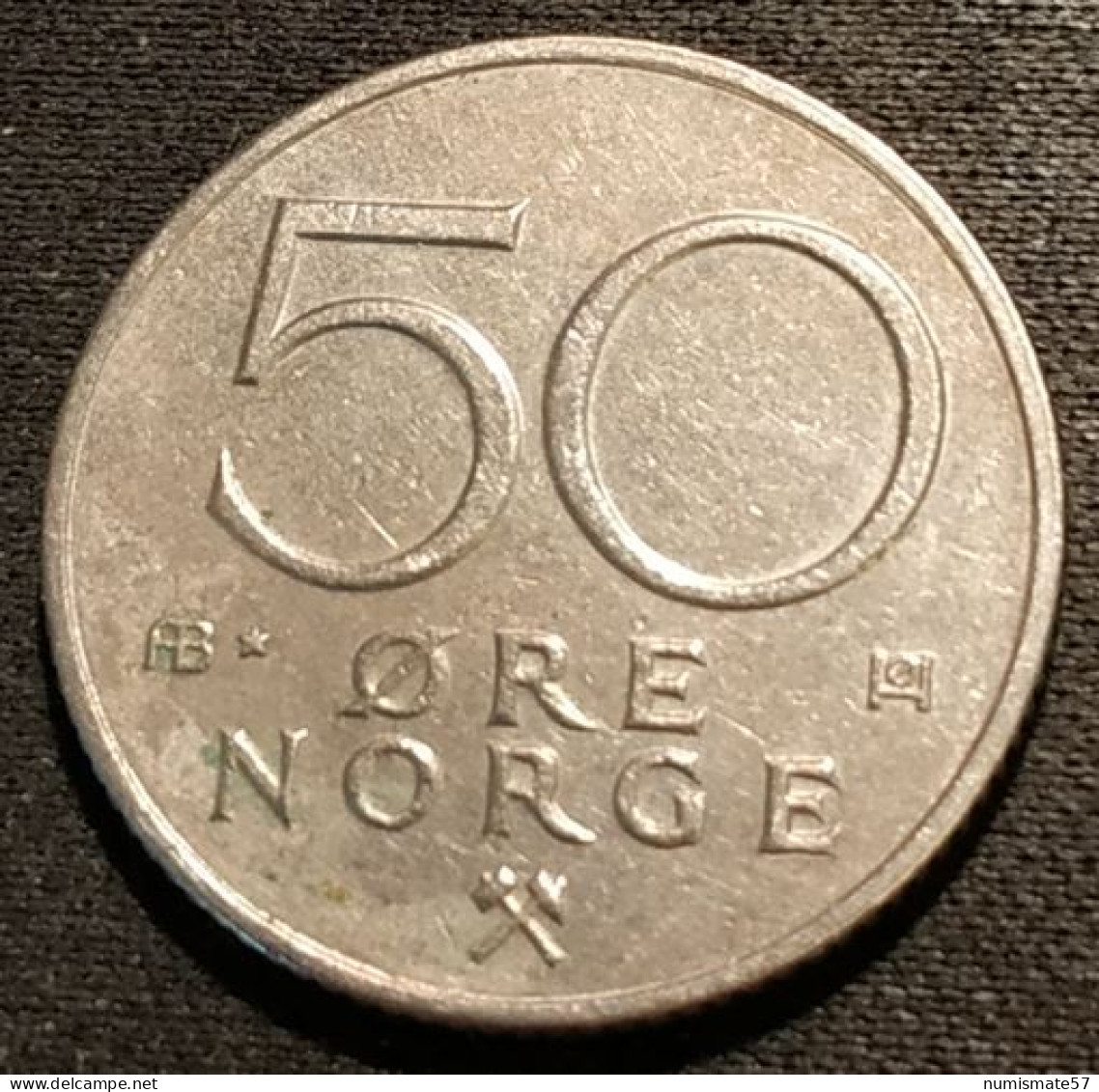 NORVEGE - NORWAY - 50 ORE 1980 - Olav V - KM 418 - ( øre ) - Noruega