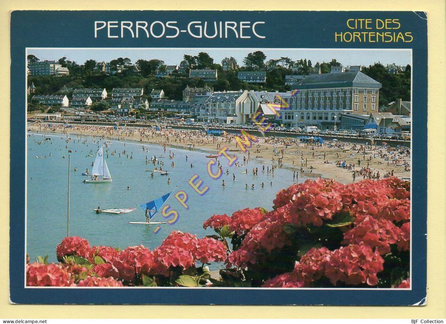 22. PERROS-GUIREC – Cité Des Hortensias – La Plage De Trestraou (animée) (voir Scan Recto/verso) - Perros-Guirec