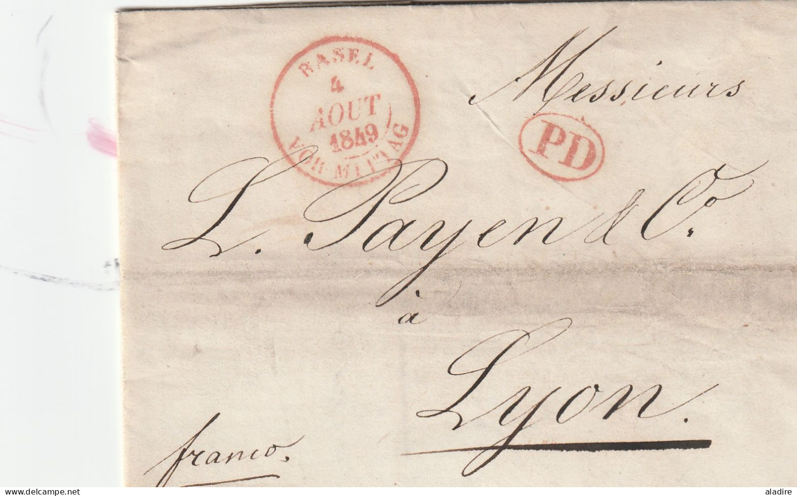 19e siècle - 1811 / 1864 - petite collection de 15 lettres pliées de SUISSE - marcophilie - marques postales - 30 scans