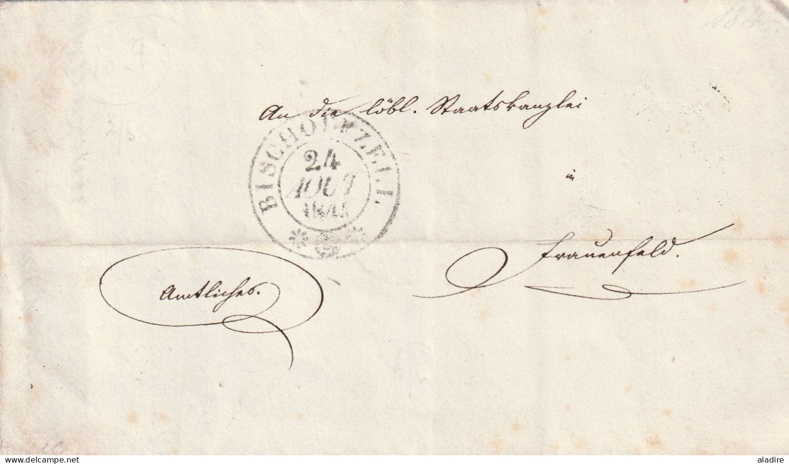 19e siècle - 1811 / 1864 - petite collection de 15 lettres pliées de SUISSE - marcophilie - marques postales - 30 scans