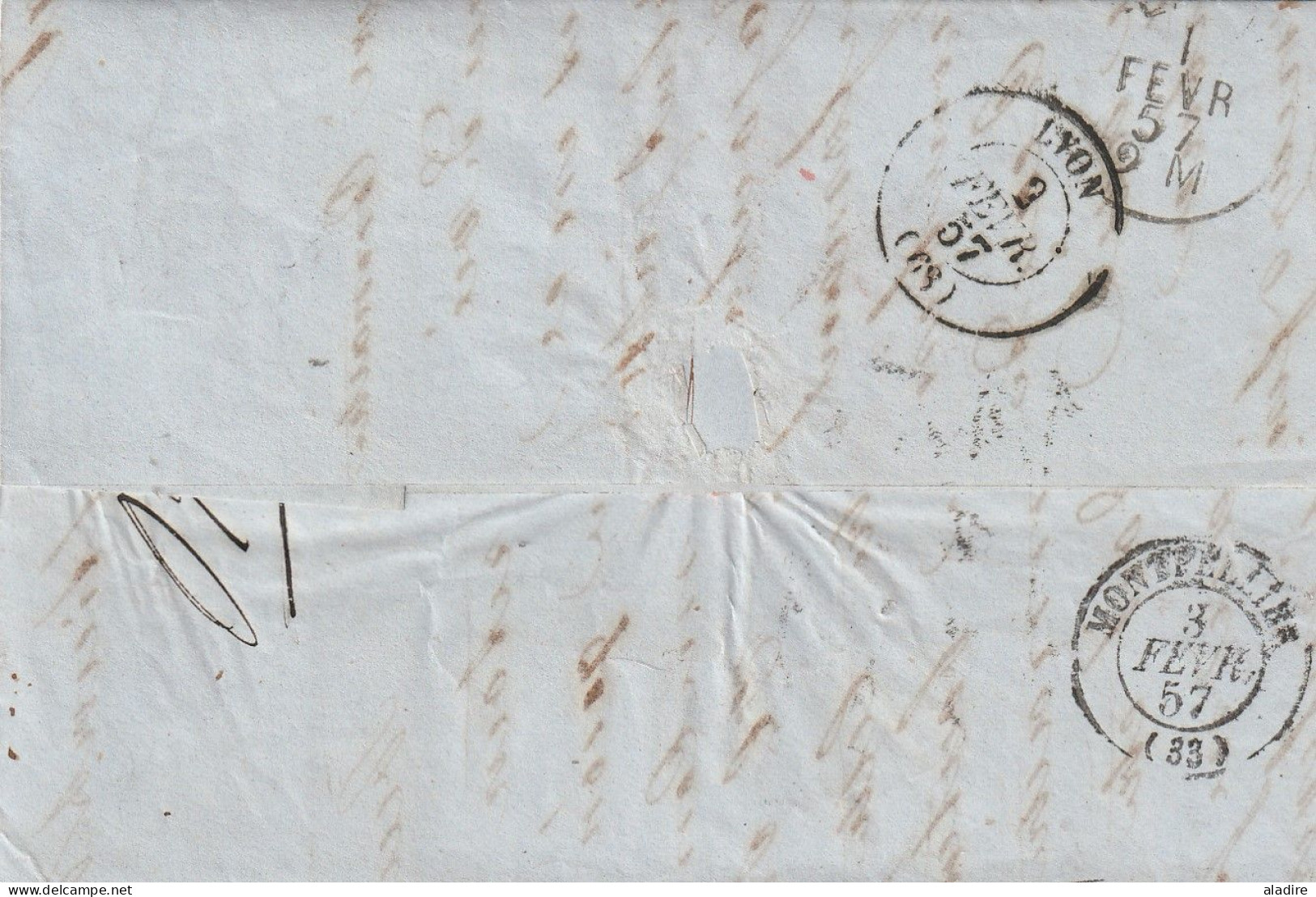 19e siècle - 1811 / 1864 - petite collection de 15 lettres pliées de SUISSE - marcophilie - marques postales - 30 scans