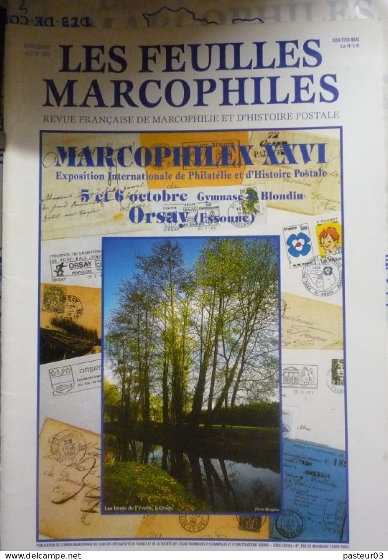 Feuilles Marcophiles De L'Union Marcophile N° 310 Marcophilex XXVI Orsay 2002 - Français (àpd. 1941)