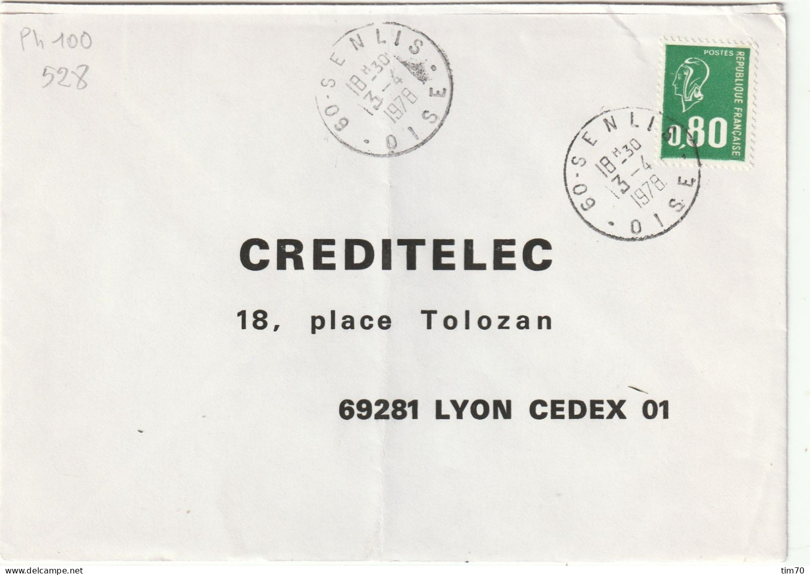 CAD  / N° 1891  60 - SENLIS -  OISE - Manual Postmarks