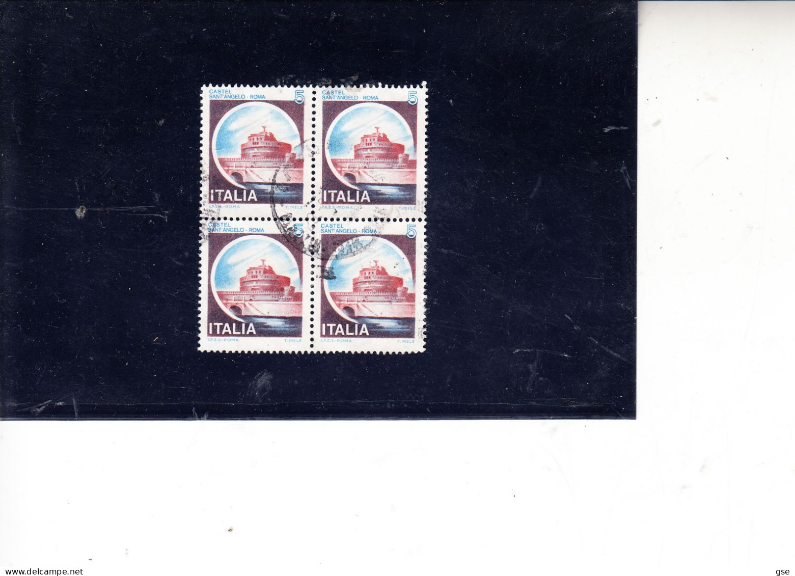 ITALIA 1980 - Sassone   1504° (quartina) -  Castello S.Angelo - Roma - 1971-80: Usados