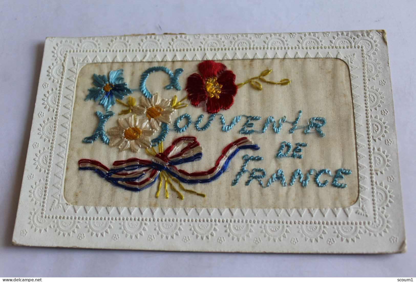 Souvenir De France - Carte Brodée - 1920 - Souvenir De...