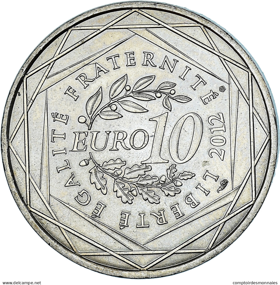 France, 10 Euro, 2012, Paris, Nord-Pas De Calais, SUP, Argent, Gadoury:EU514 - Frankreich