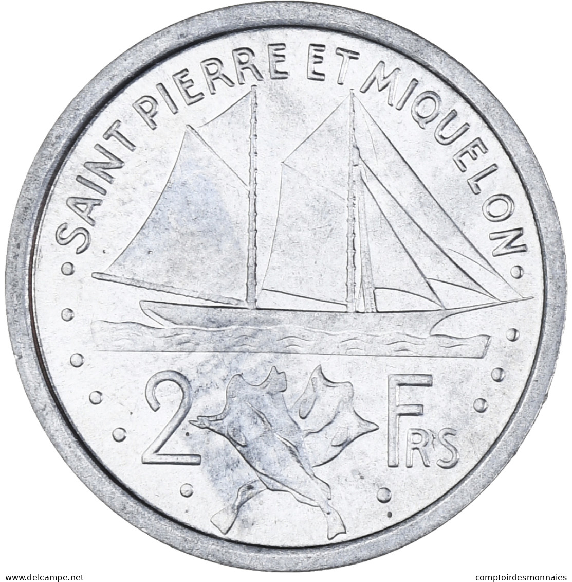 Monnaie, Saint-Pierre-et-Miquelon, 2 Francs, 1948, Paris, SUP, Aluminium, KM:2 - Autres & Non Classés
