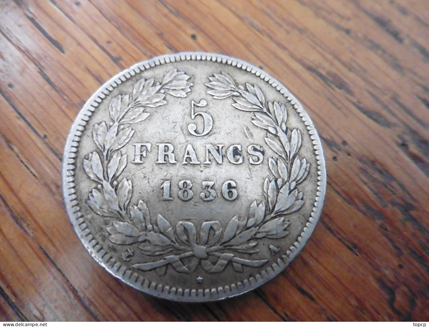 5 F ARGENT LOUIS PHILIPPE I 1836 A - 5 Francs