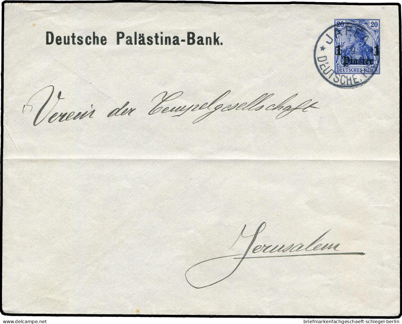 Deutsche Auslandspost Türkei, 1912, PU 1 B1-01, Brief - Marocco (uffici)