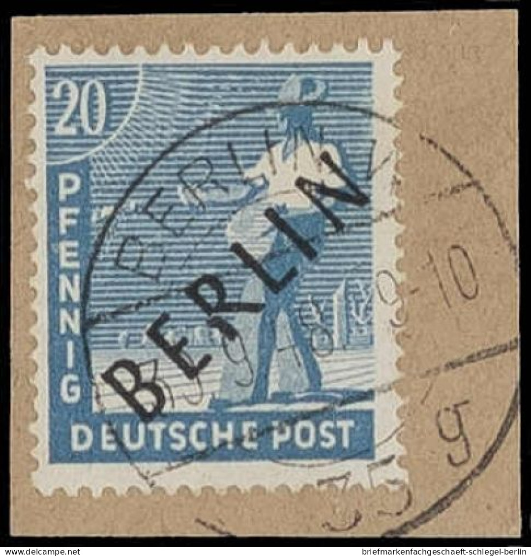 Berlin, 1948, 8 AF IV, Briefstück - Other & Unclassified