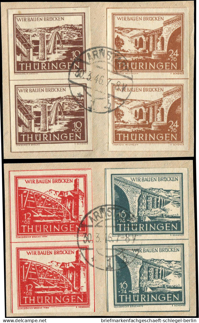 SBZ - Thüringen, 1946, 112-15S (2), Briefstück - Andere & Zonder Classificatie