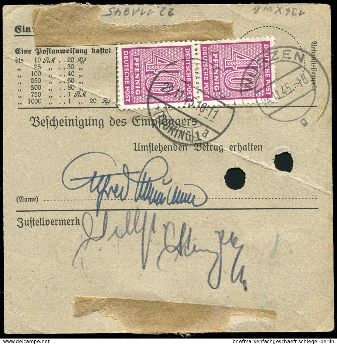 SBZ - Westsachsen, 1945, 136Xb (3), Brief - Sonstige & Ohne Zuordnung