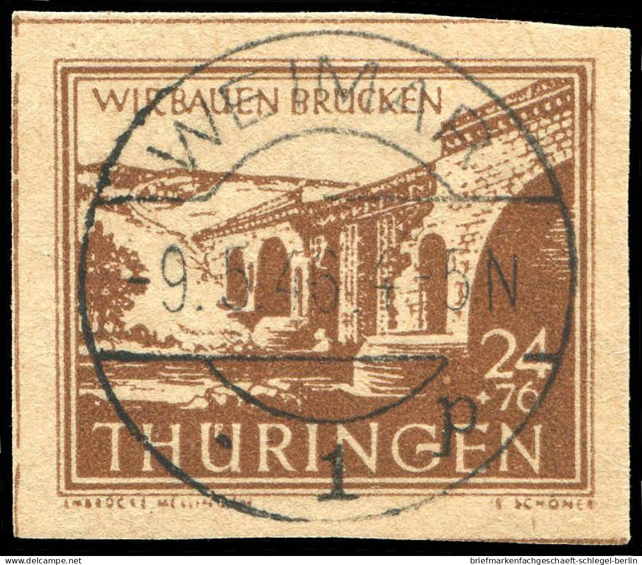 SBZ - Thüringen, 1946, 115by, Gestempelt - Andere & Zonder Classificatie