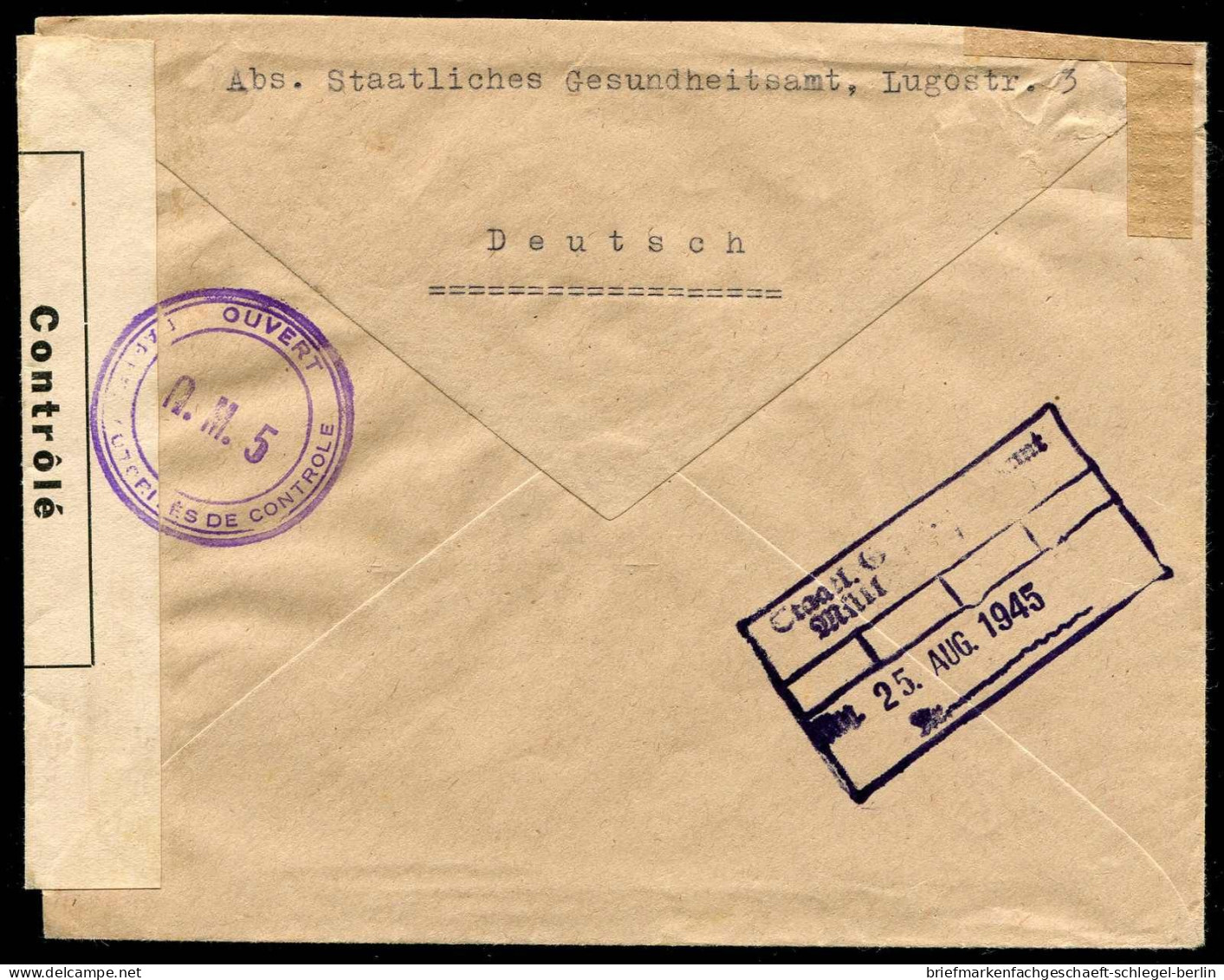 Französische Zone Baden, 1945, Brief - Sonstige & Ohne Zuordnung
