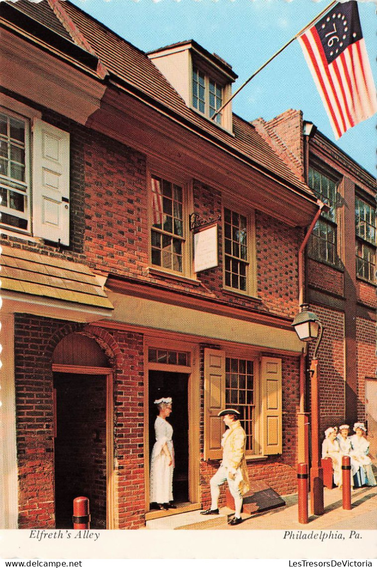 ETATS-UNIS - Elfreth's Alley - Philadelphia Pa - Animé - Museum House - Vue Panoramique - Carte Postale - Philadelphia