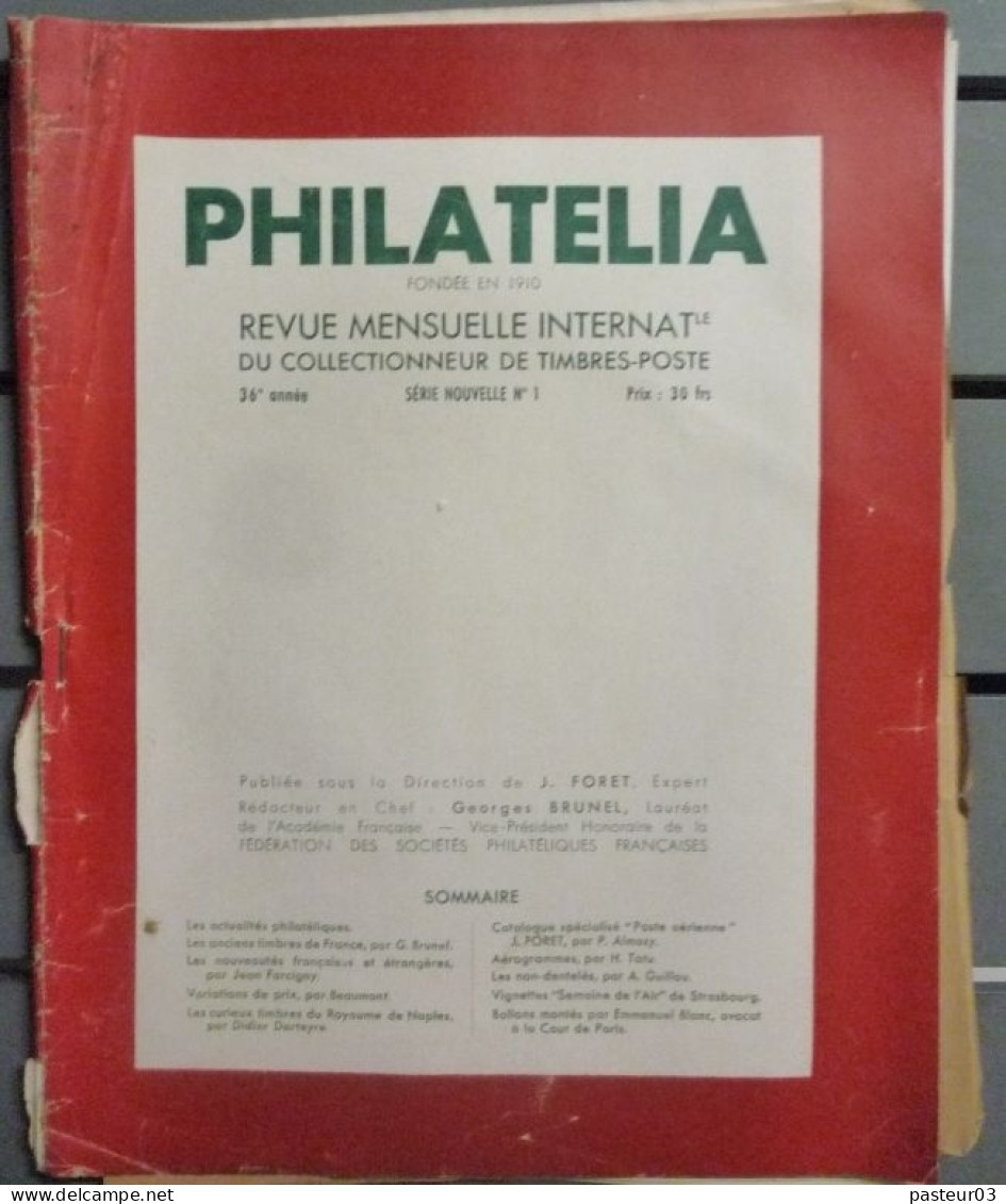 Philatélia N° 1 36ème Année - Francés (desde 1941)