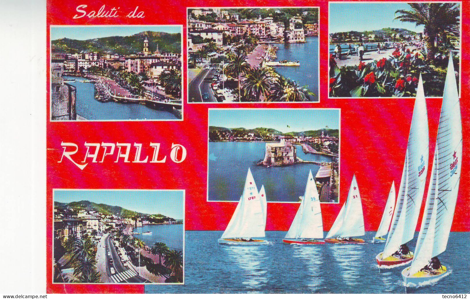 Rapallo(genova) - Saluti Con Vedutine - Viaggiata - Genova (Genoa)