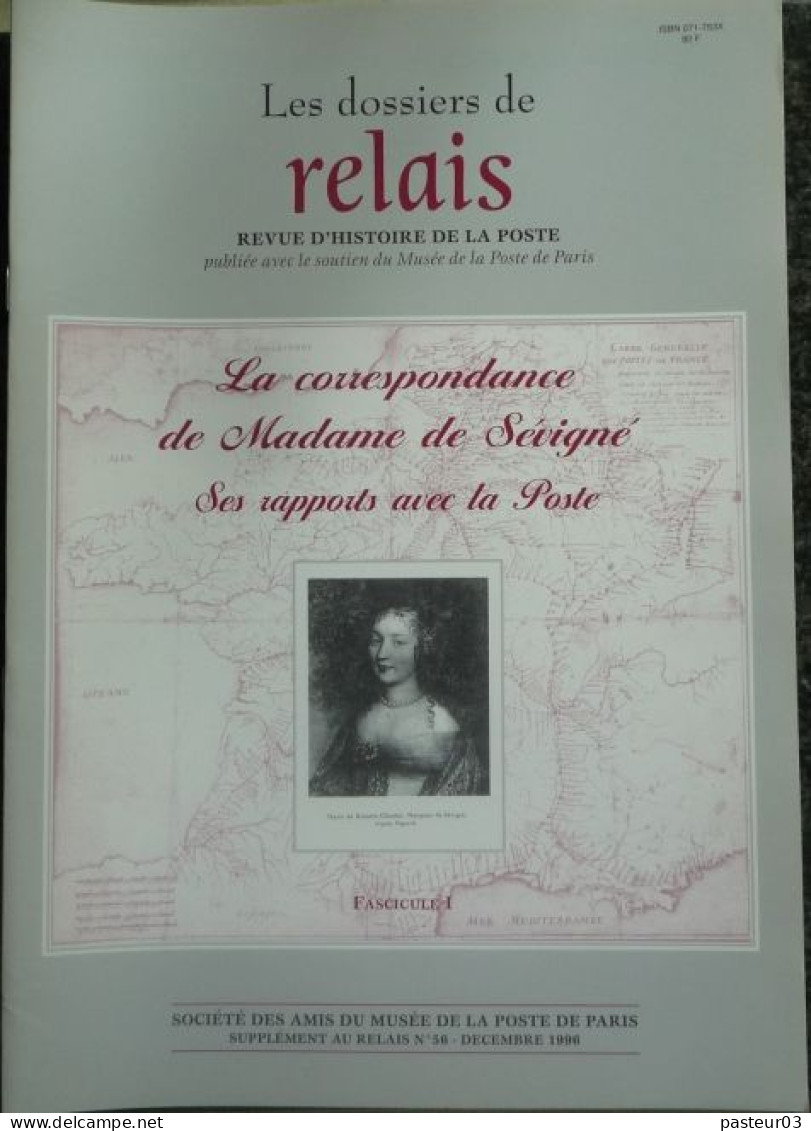 Relais Revue Du Musée De La Poste Paris •	N° 56 La Correspondance De Madame De Sévigné - Frans (vanaf 1941)