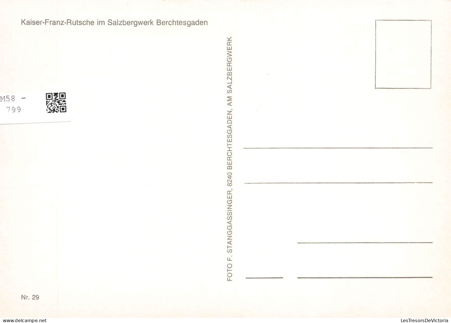 ALLEMAGNE - Kaiser Franz Rutsche Im Salzbergwerk Berchtesgaden - Animé - Carte Postale - Berchtesgaden