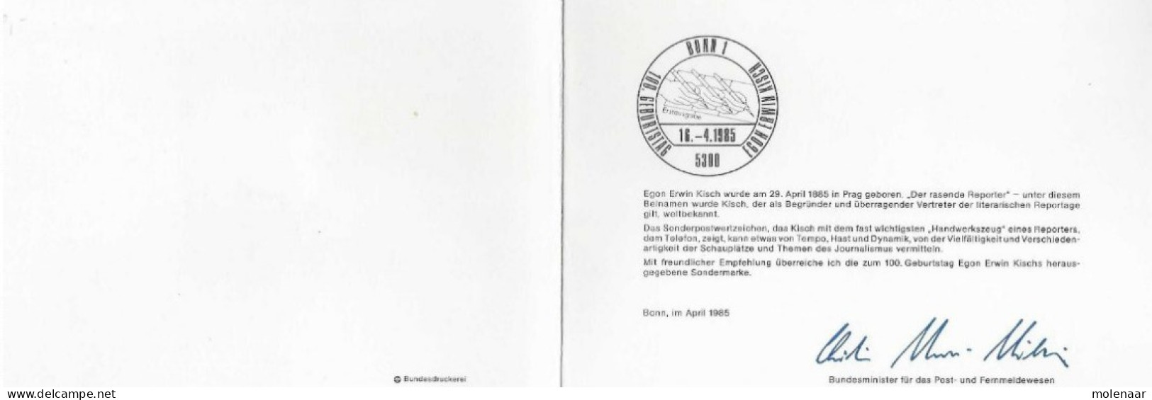 Postzegels > Europa > Duitsland > West-Duitsland > 1980-1989 > Kaart Met No. 1247 (17266) - Cartas & Documentos