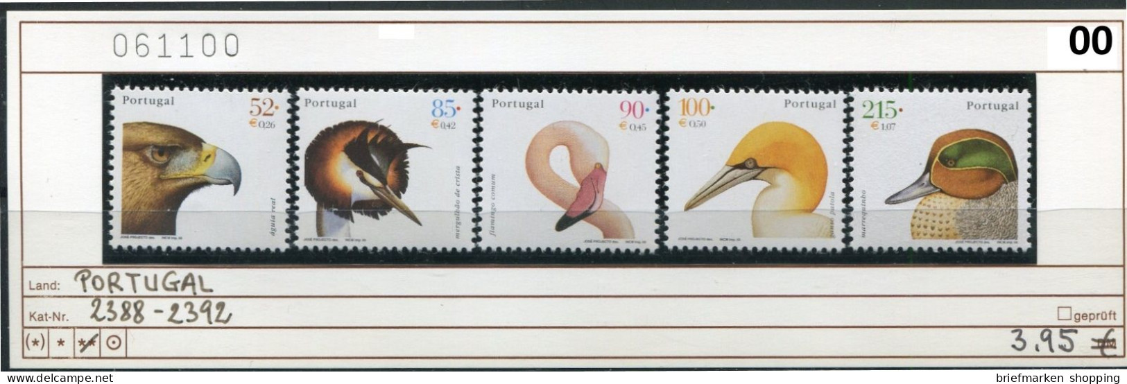 Portugal 2000 - Michel 2388-2392 - ** Mnh Neuf Postfris - Vögel - Birds - Aves - Oiseaux - Vogels - Ongebruikt