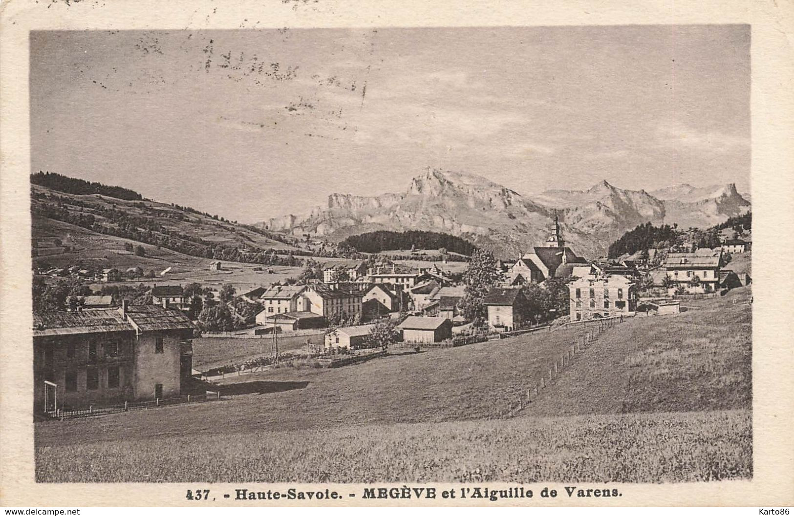 Megève * Vue Sur Le Village Et L'aiguille De Varens - Megève