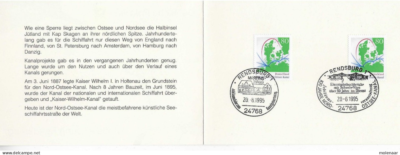 Postzegels > Europa > Duitsland > West-Duitsland > 1990-1995 > Kaart Met No. 1802 (1726717167a) - Lettres & Documents