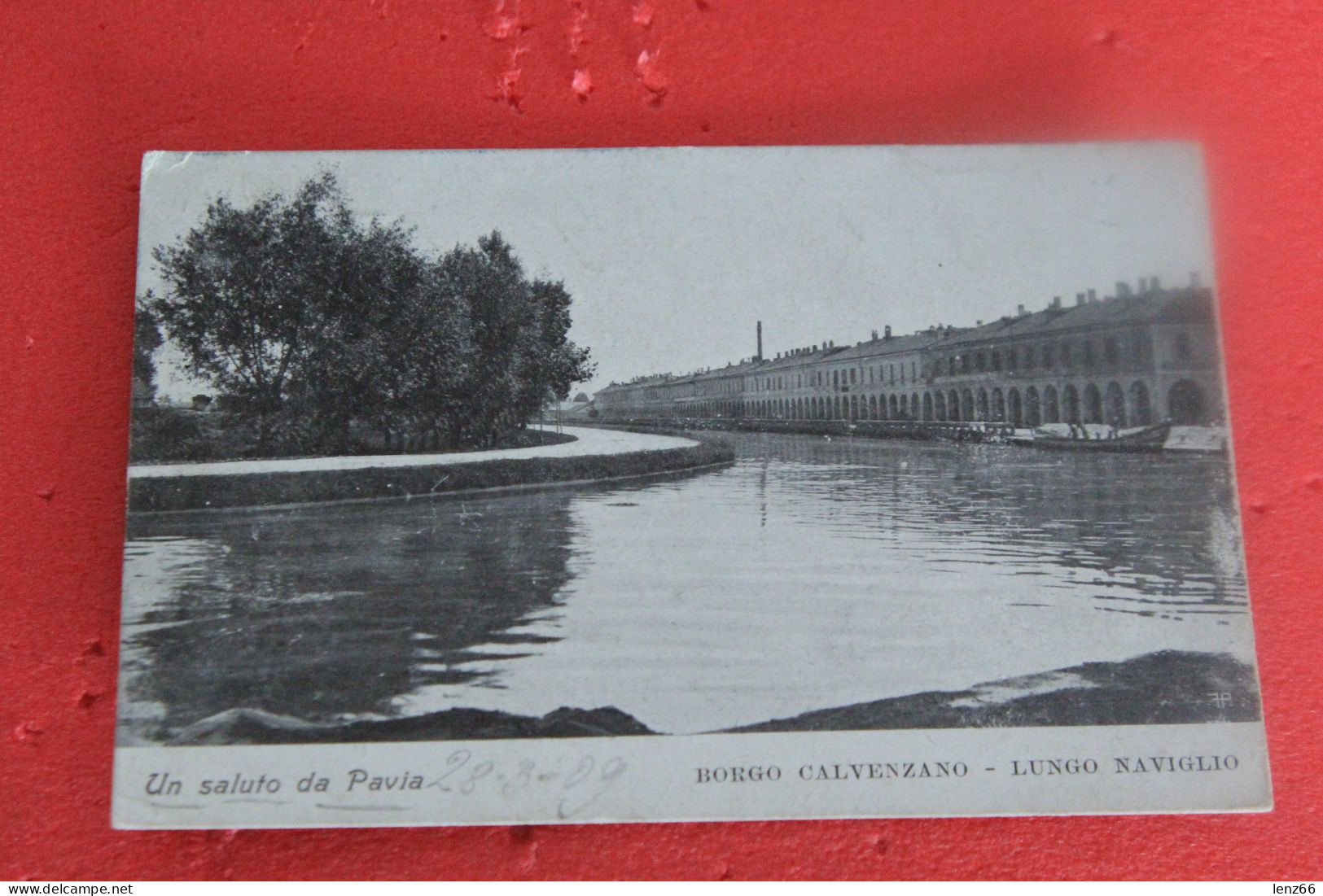 Pavia Borgo Calvenzano Lungo Naviglio 1909 - Pavia