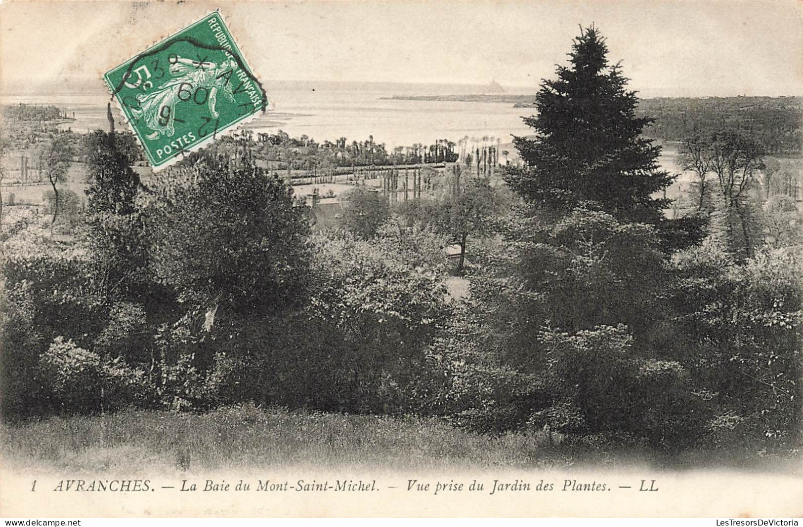 FRANCE - Avranches - La Baie Du Mont Saint Michel - Vue Prise Du Jardin Des Plantes - Carte Postale Ancienne - Avranches