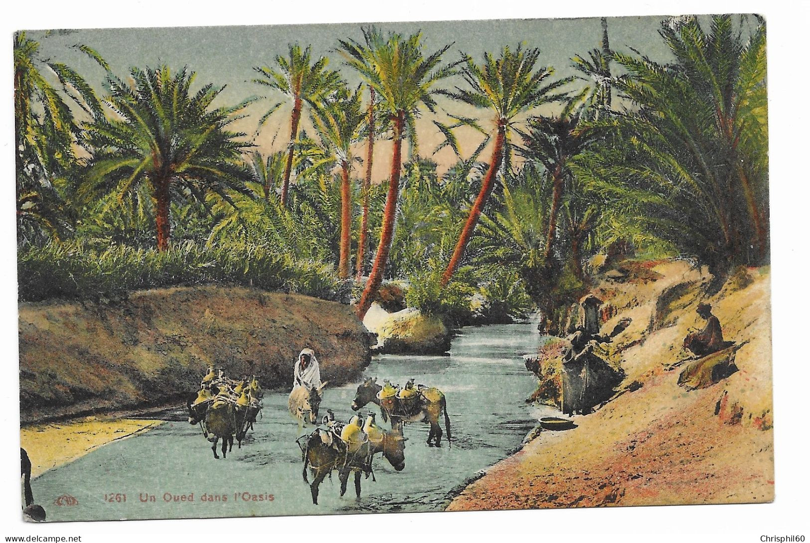 CPA - Un Oued Dans L'Oasis - Edit. CAP - N° 1261 - Ecrite En 1937 - - Scènes & Types