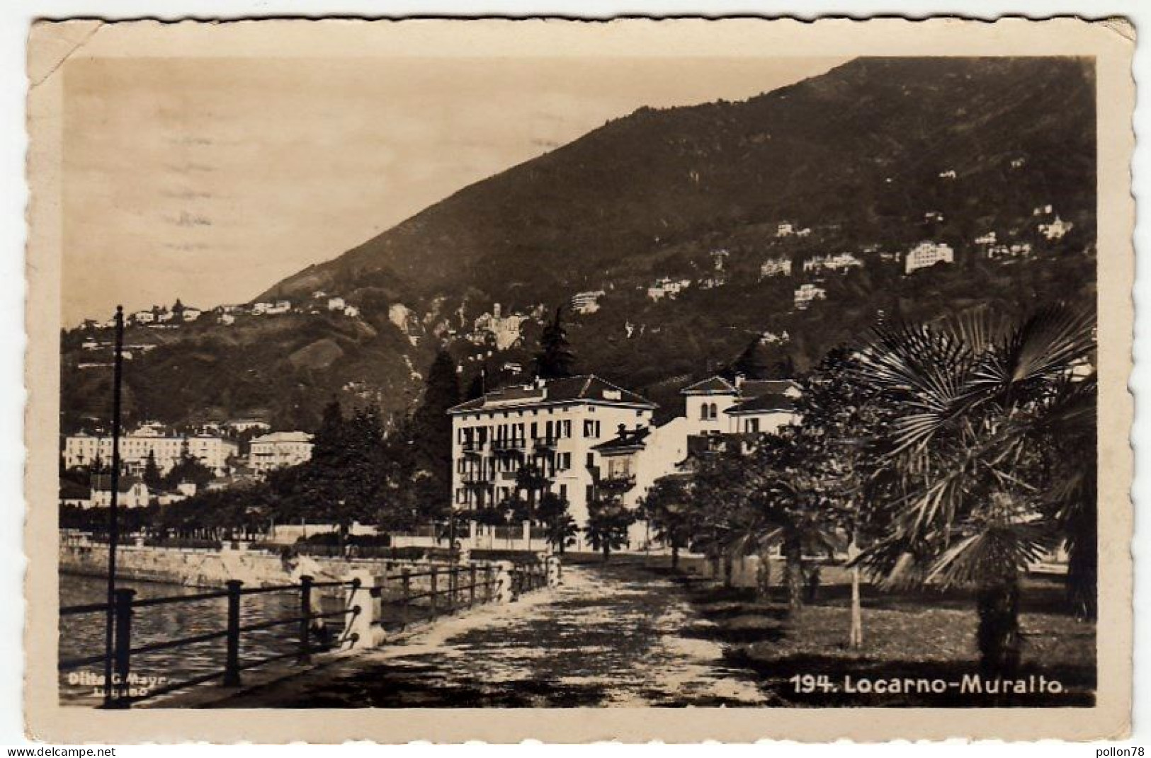 LOCARNO - MURALTO - TICINO - TESSIN - 1937 - Vedi Retro - Formato Piccolo - Muralto