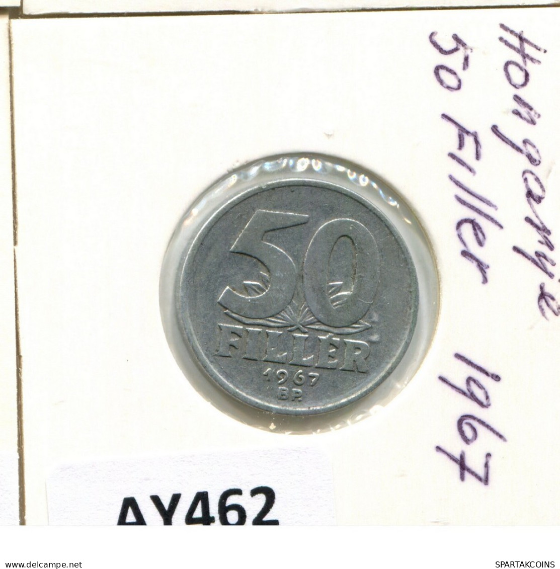 50 FILLER 1967 HUNGRÍA HUNGARY Moneda #AY462.E.A - Hungría