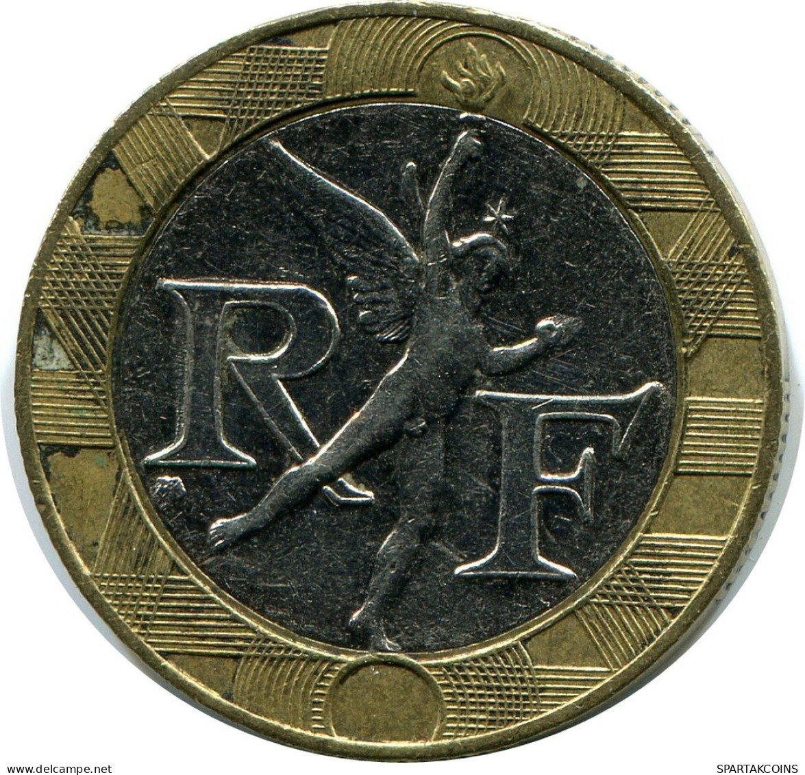 10 FRANCS 1990 FRANKREICH FRANCE Französisch Münze BIMETALLIC #AZ388.D.A - 10 Francs