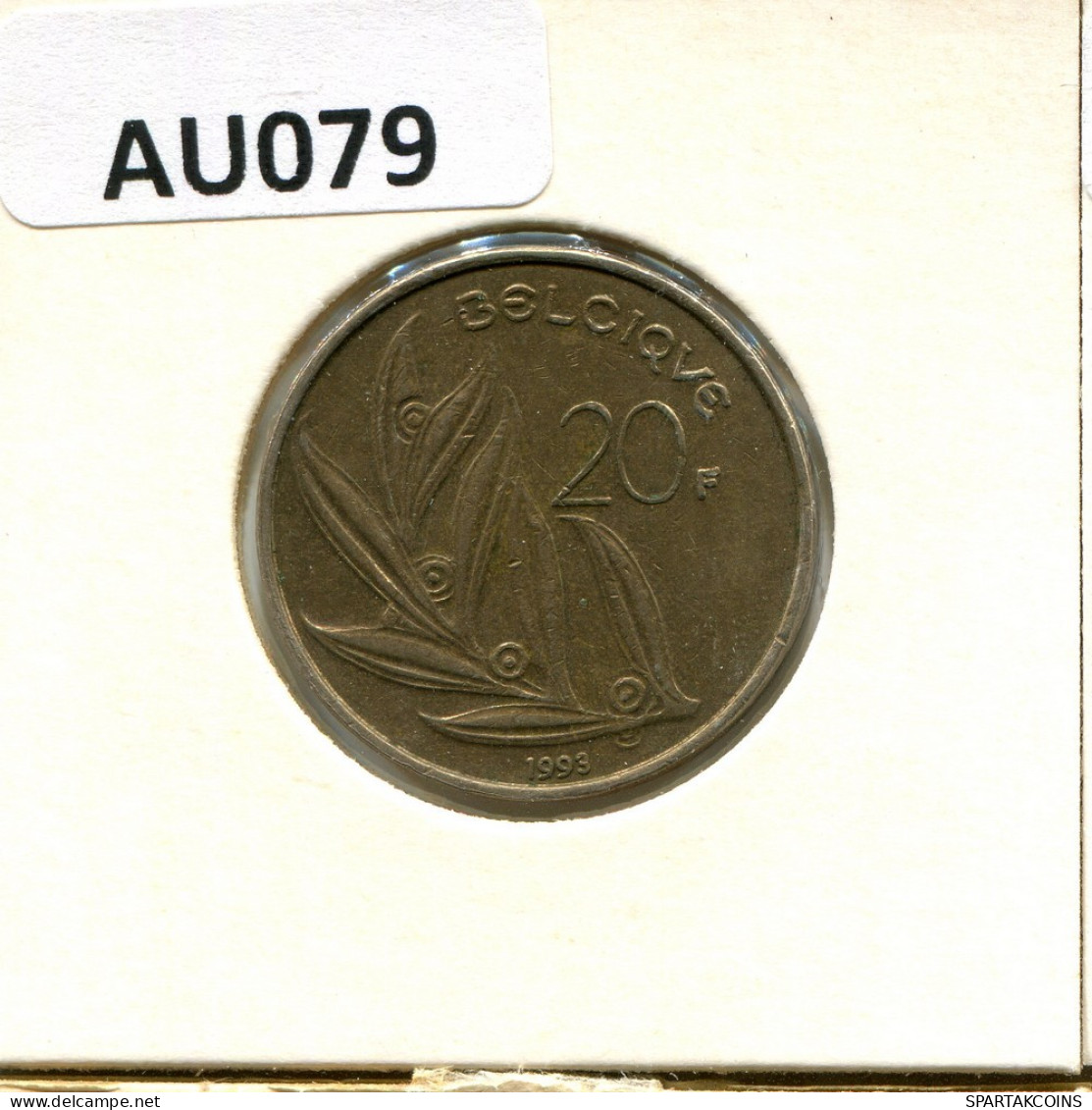 20 FRANCS 1993 Französisch Text BELGIEN BELGIUM Münze #AU079.D.A - 20 Francs
