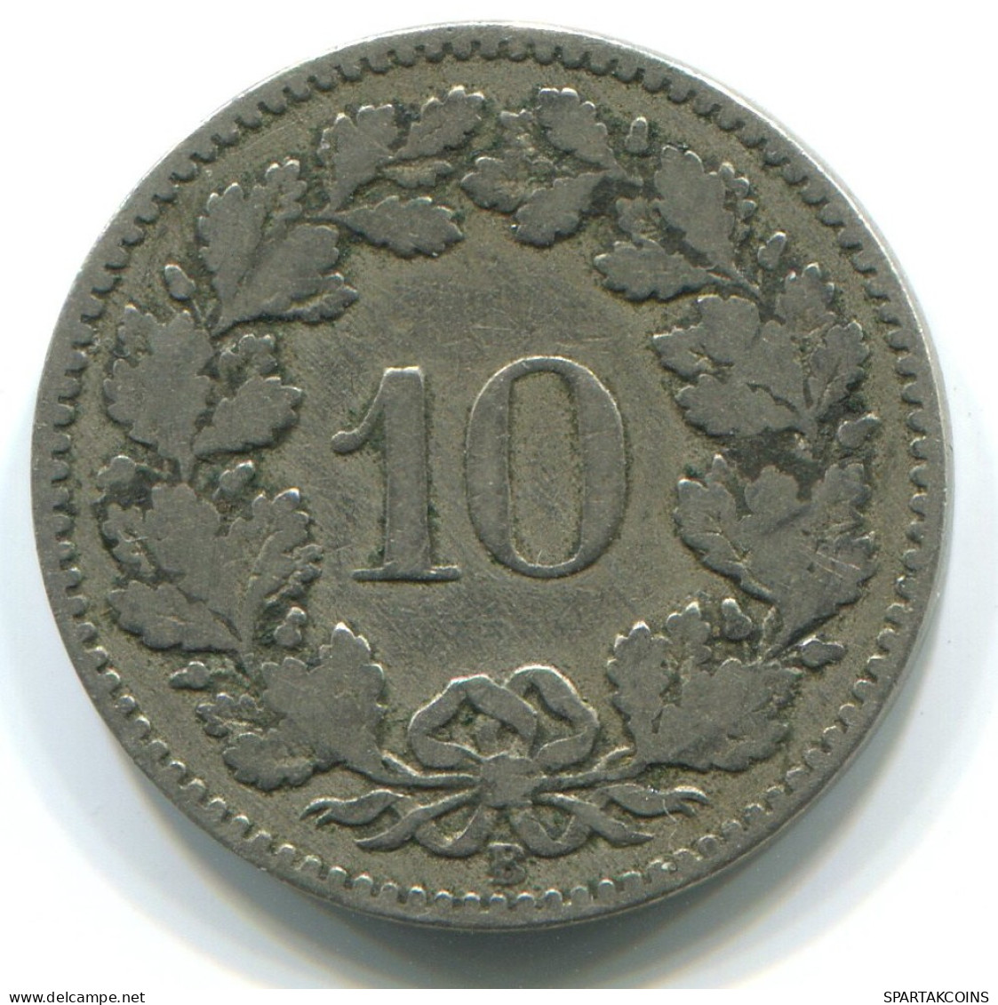 10 RAPPEN 1880 SUIZA SWITZERLAND Moneda #WW1130.E.A - Autres & Non Classés