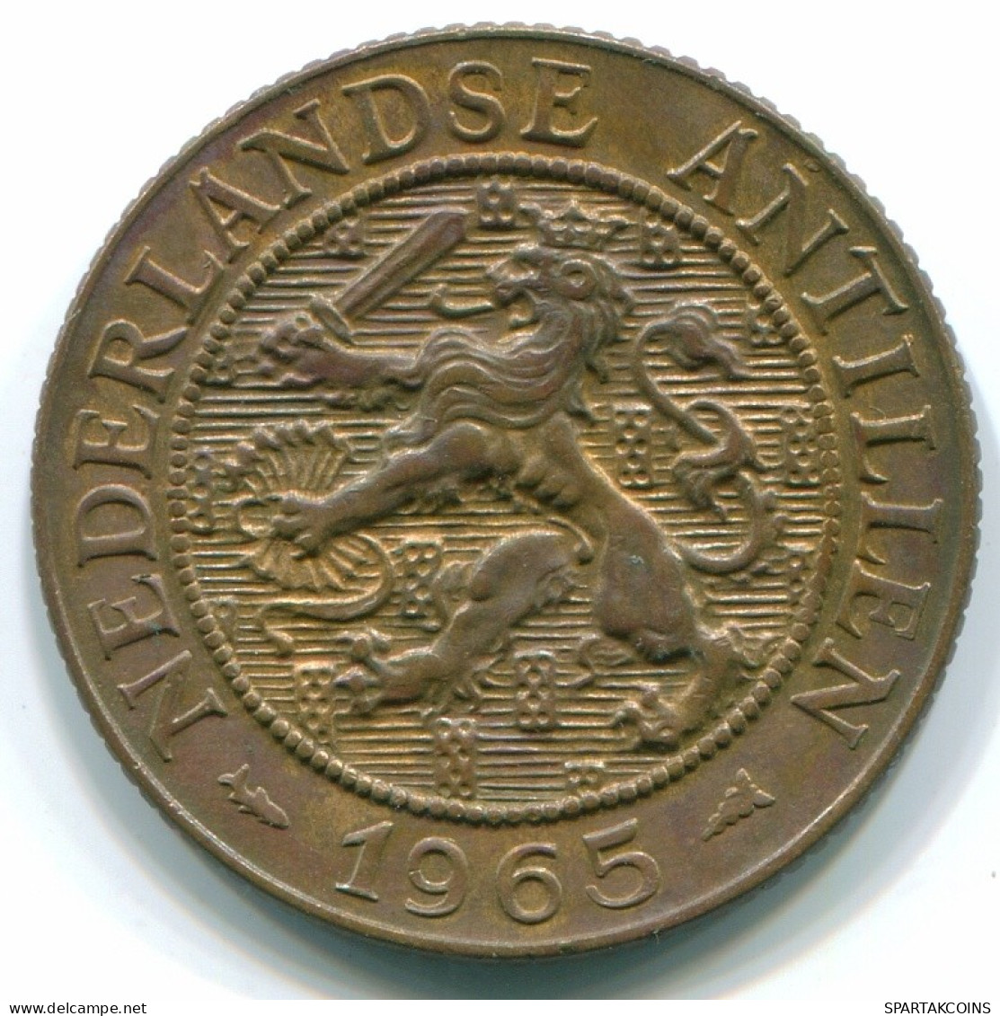 2 1/2 CENT 1965 CURACAO NIEDERLANDE NETHERLANDS Koloniale Münze #S10245.D.A - Curacao